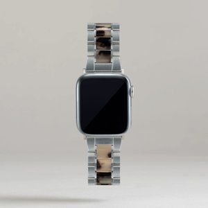 Machete Apple Watch Band in Stainless Steel & Blonde Tortoise